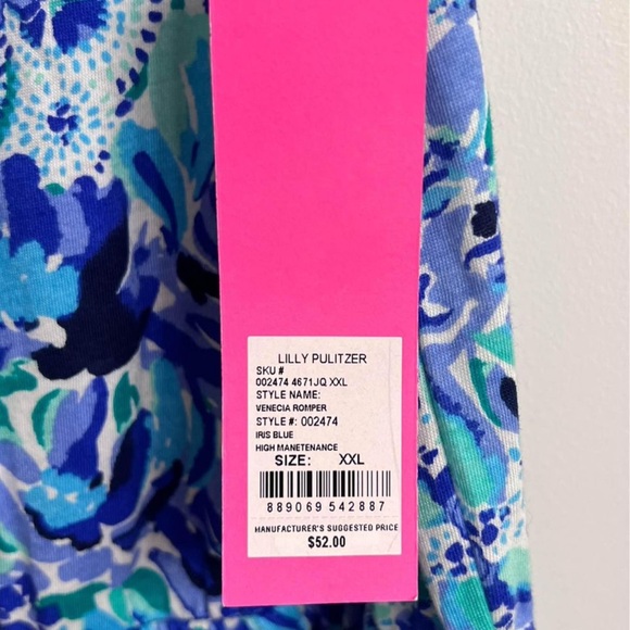 Lilly Pulitzer girl’s size XXL romper - Picture 2 of 2